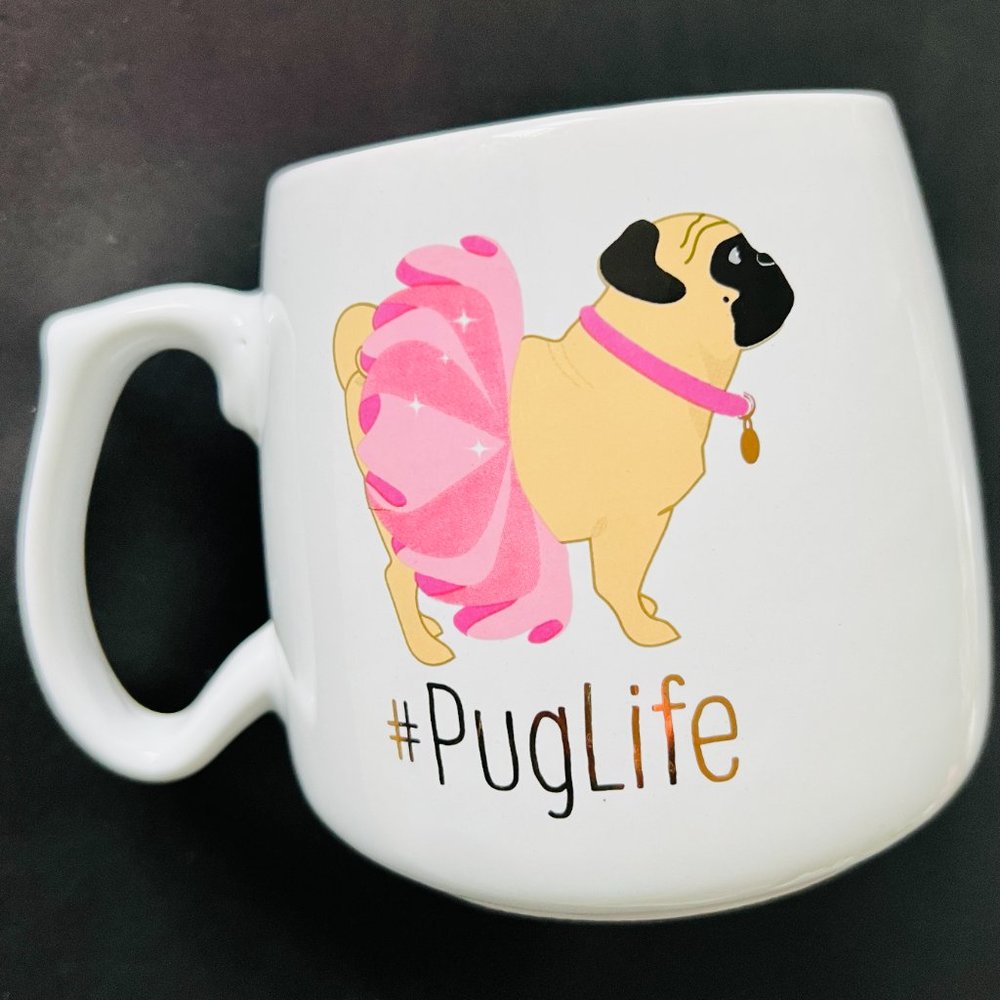 10 STRAWBERRY STREET "Ballerina Tutu" Large Pug Mug